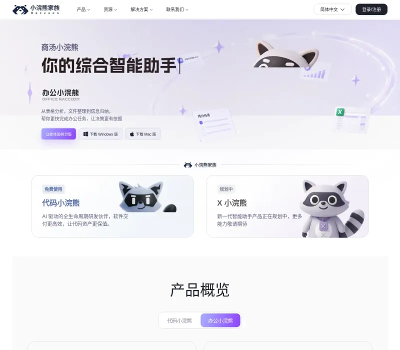 小浣熊家族 Raccoon